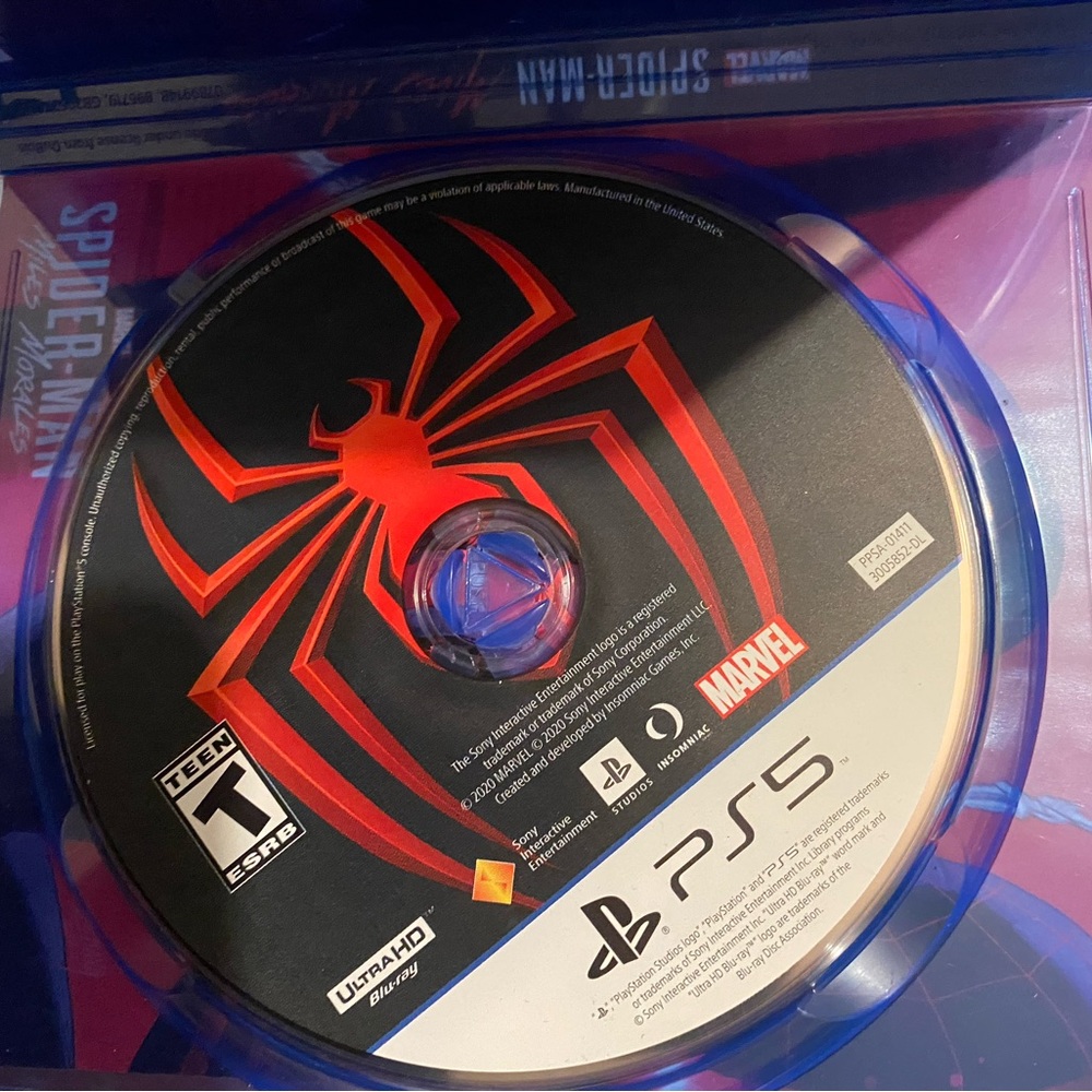Marvel Spider-Man PS5 Game - Black and Red